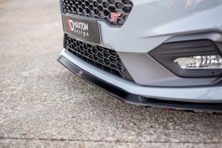 Maxton Front Splitter V.5 Ford Fiesta Mk8 St / St-Line - Gloss Black