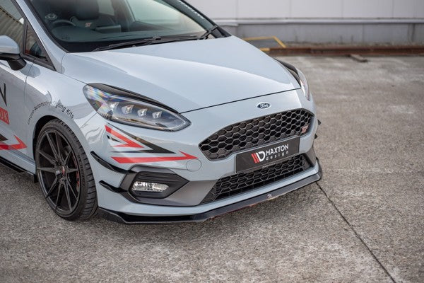 Maxton Front Splitter V.5 Ford Fiesta Mk8 St / St-Line - Gloss Black