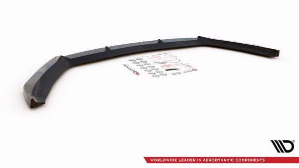 Maxton Front Splitter V.6 Seat Leon Cupra / Fr Mk3 Fl - Gloss Black
