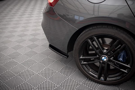 Maxton Rear Side Splitters BMW 1 F20/F21 M-Power (Facelift) - Gloss Black