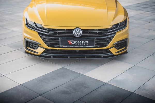 Maxton Racing Durability Front Splitter Volkswagen Arteon R-Line - Black