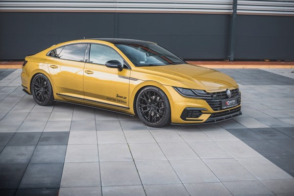 Maxton Racing Durability Front Splitter Volkswagen Arteon R-Line - Black