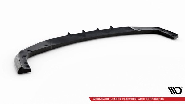 Maxton Front Splitter V.1 BMW X6 M F96 - Gloss Black