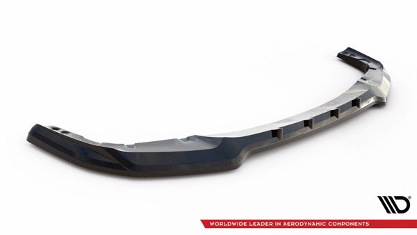 Maxton Front Splitter V.1 BMW X6 M F96 - Gloss Black