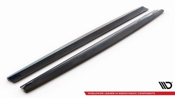 Maxton Side Skirts Diffusers Volvo V90 R-Design Mk2 - Gloss Black