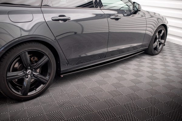 Maxton Side Skirts Diffusers Volvo V90 R-Design Mk2 - Gloss Black