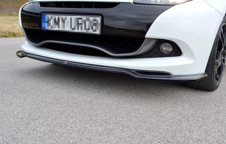 Maxton Front Splitter V.1 Renault Clio Mk3 RS Facelift - Gloss Black