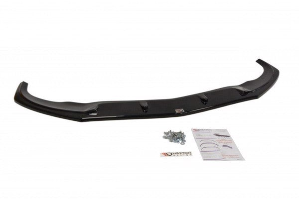 Maxton Front Splitter V.2 Mercedes Cla 45 Amg C117 (Preface) - Gloss Black