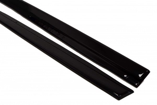 Maxton Side Skirts Diffusers Audi S6 / A6 S-Line C7  - Gloss Black