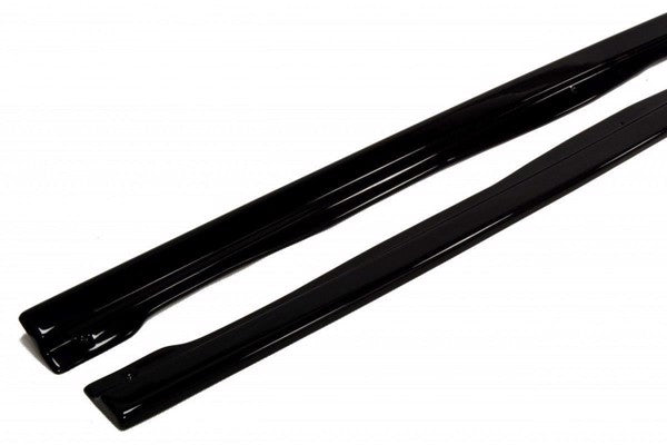 Maxton Side Skirts Diffusers Audi S6 / A6 S-Line C7  - Gloss Black