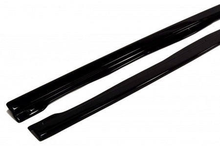 Maxton Side Skirts Diffusers Audi S6 / A6 S-Line C7  - Gloss Black