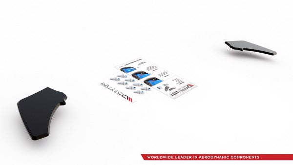 Maxton Racing Durability Rear Side Splitters V.2 VW Golf 7 Gti - Black