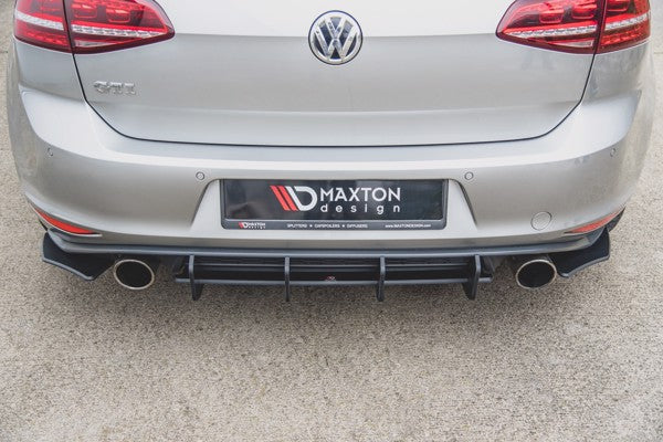 Maxton Racing Durability Rear Side Splitters V.2 VW Golf 7 Gti - Black
