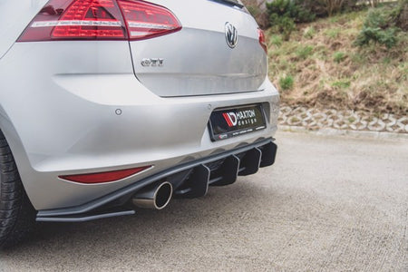Maxton Racing Durability Rear Side Splitters V.2 VW Golf 7 Gti - Black