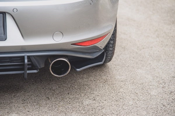 Maxton Racing Durability Rear Side Splitters V.2 VW Golf 7 Gti - Black