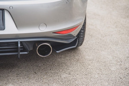 Maxton Racing Durability Rear Side Splitters V.2 VW Golf 7 Gti - Black