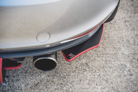 Maxton Racing Durability Rear Side Splitters V.2 VW Golf 7 Gti - Black