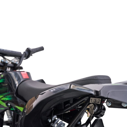 Mini EL ATV Sport 1000W i grøn med robuste offroad-dæk, forlygte og sporty design til børn og unge