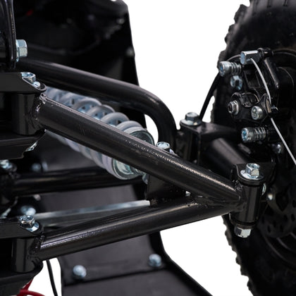 Mini EL ATV Sport 1000W i grøn med robuste offroad-dæk, forlygte og sporty design til børn og unge