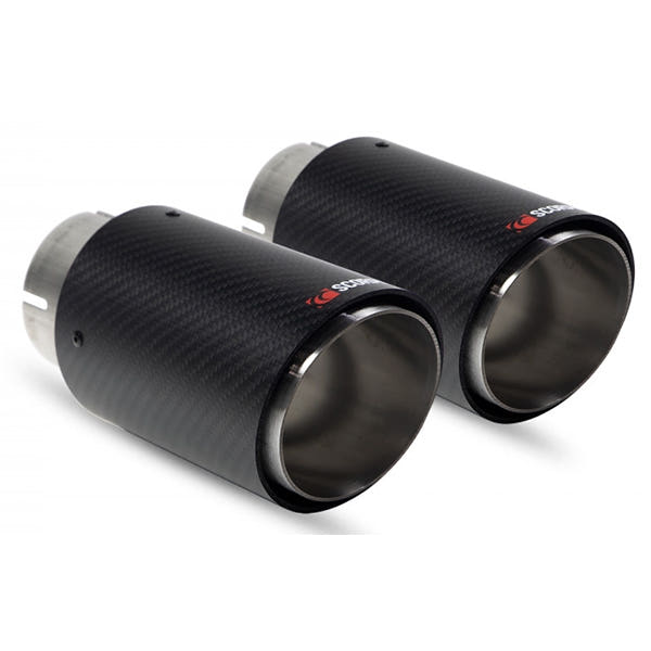 Scorpion Twin 100mm Carbon Fiber Ascari Trim - Audi TT 8N
