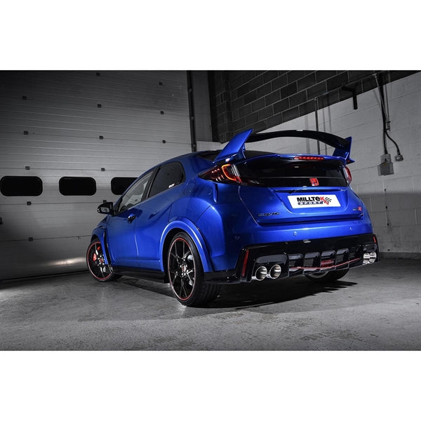 Milltek Cat-back Honda Civic Type R FK2 Turbocharged 2.0 litre i-VTEC (RHD models only)