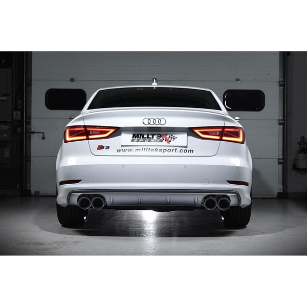 Milltek Cat-back Audi S3 2.0 TFSI quattro Saloon & Cabrio 8V.2 (Non-GPF Equipped Models Only)