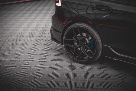 Maxton Rear Side Splitters V.3 For Volkswagen Golf R Mk8 - Gloss Black