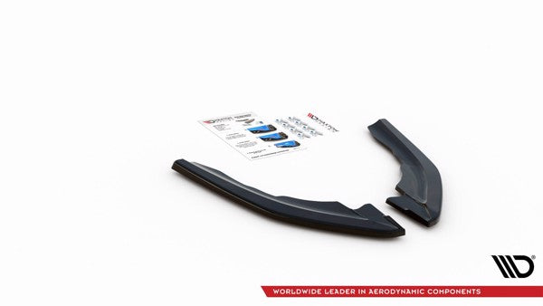 Maxton Rear Side Splitters V.3 BMW M2 F87 - Gloss Black