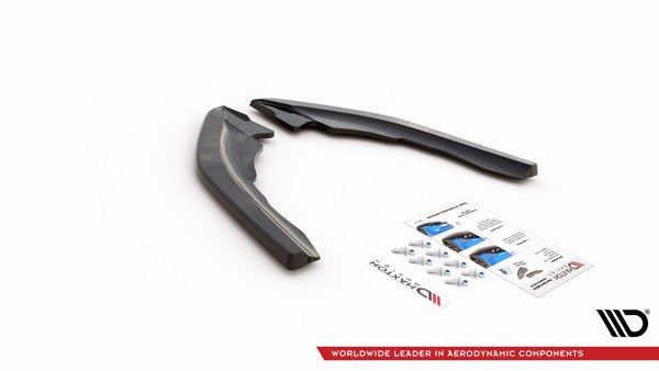 Maxton Rear Side Splitters V.3 BMW M2 F87 - Gloss Black