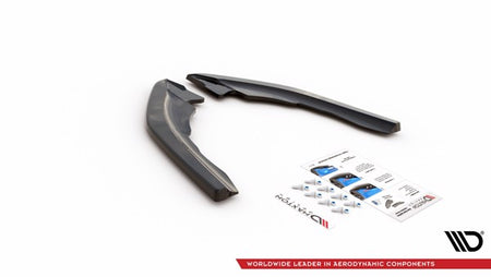 Maxton Rear Side Splitters V.3 BMW M2 F87 - Gloss Black
