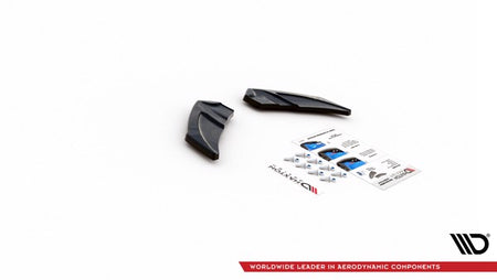 Maxton Rear Side Splitters V.3 Volkswagen Golf R Mk7 - Gloss Black