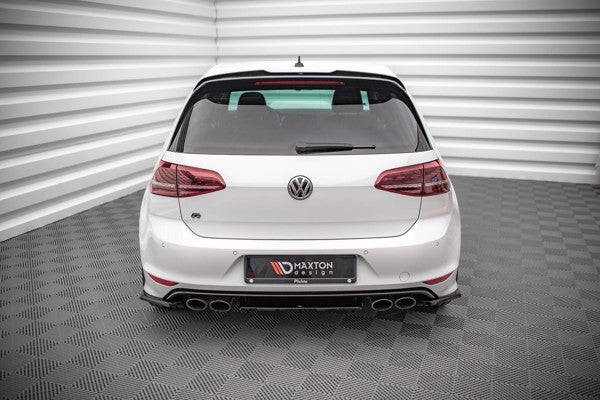 Maxton Rear Side Splitters V.3 Volkswagen Golf R Mk7 - Gloss Black