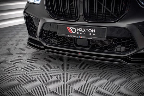 Maxton Front Splitter V.3 BMW  X5M F95 - Gloss Black