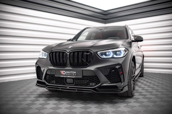 Maxton Front Splitter V.3 BMW  X5M F95 - Gloss Black