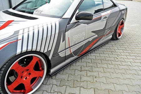 Maxton Side Skirts Diffusers Mercedes Cl-Class C215 - Gloss Black
