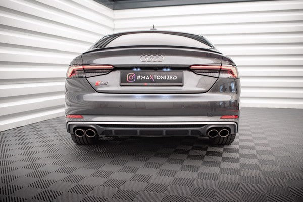 Maxton Rear Valance Audi S5 F5 Coupe / Sportback - Gloss Black