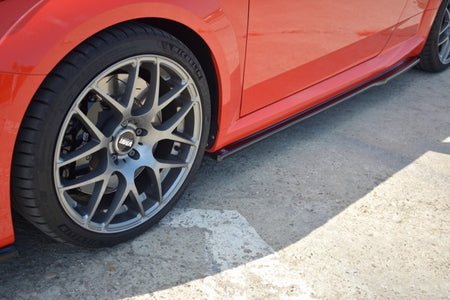 Maxton Side Skirts Diffusers Audi TT RS 8S - Gloss Black