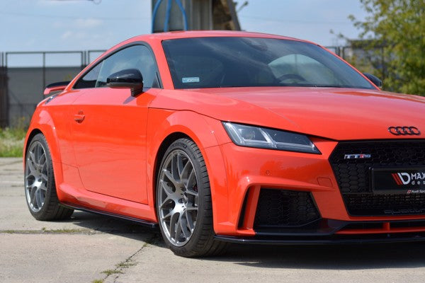 Maxton Side Skirts Diffusers Audi TT RS 8S - Gloss Black