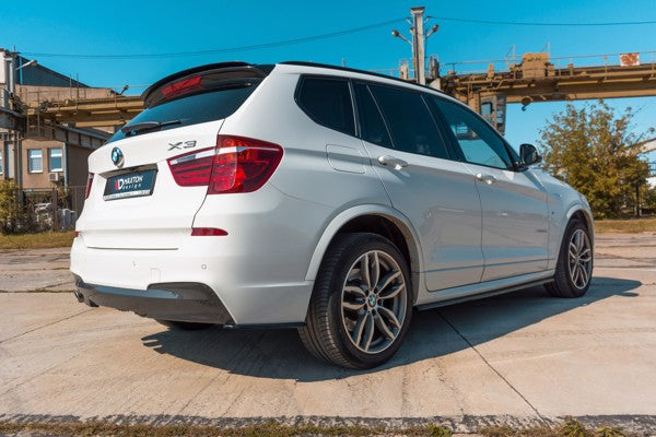 Maxton Side Skirts Diffusers For BMW X3 F25 M-Pack Facelift - Gloss Black
