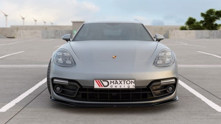 Maxton Front Splitter Porsche Panamera Turbo / Gts 971 - Gloss Black