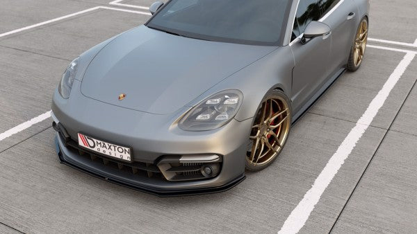 Maxton Front Splitter Porsche Panamera Turbo / Gts 971 - Gloss Black