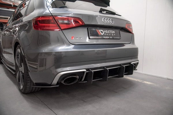 Maxton Racing Durability Rear Diffuser V.2 Audi RS3 8V Sportback - Black