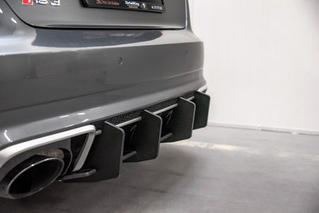Maxton Racing Durability Rear Diffuser V.2 Audi RS3 8V Sportback - Black
