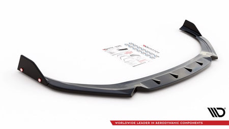 Maxton Front Splitter + Flaps V.1 Hyundai I30 N Hatchback/Fastback Mk3 Facelift - Gloss Black
