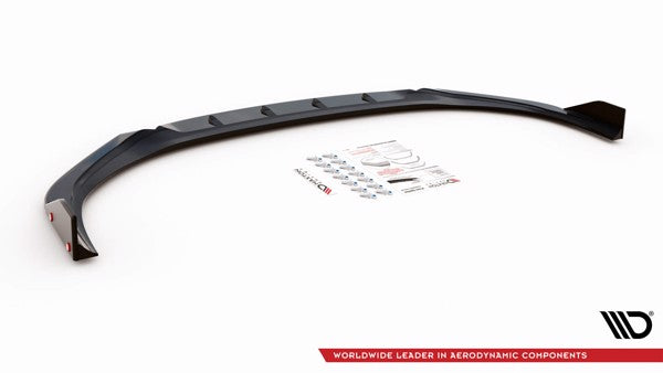 Maxton Front Splitter + Flaps V.1 Hyundai I30 N Hatchback/Fastback Mk3 Facelift - Gloss Black