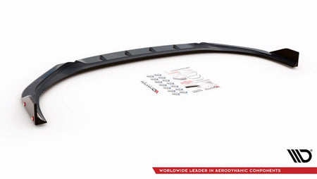 Maxton Front Splitter + Flaps V.1 Hyundai I30 N Hatchback/Fastback Mk3 Facelift - Gloss Black