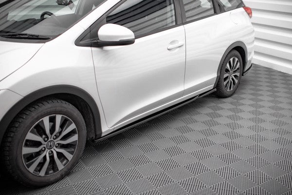 Maxton Side Skirts Diffusers Honda Civic Mk9 - Gloss Black