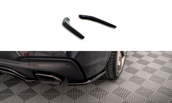 Maxton Rear Side Splitters BMW X3 M40I / M40D G01 - Gloss Black