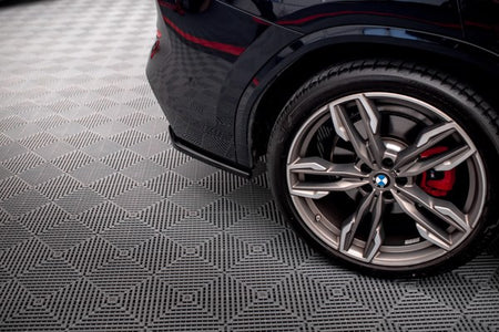Maxton Rear Side Splitters BMW X3 M40I / M40D G01 - Gloss Black