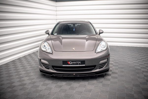 Maxton Front Splitter V.1 Porsche Panamera / Panamera Diesel 970 - Gloss Black